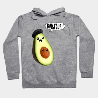 avocado faces french (bonjour) Hoodie